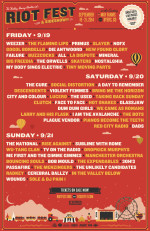 Schedule announced for Riot Fest & Sideshow Denver